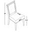 Chaise d'appoint rembourrée grise Caius
