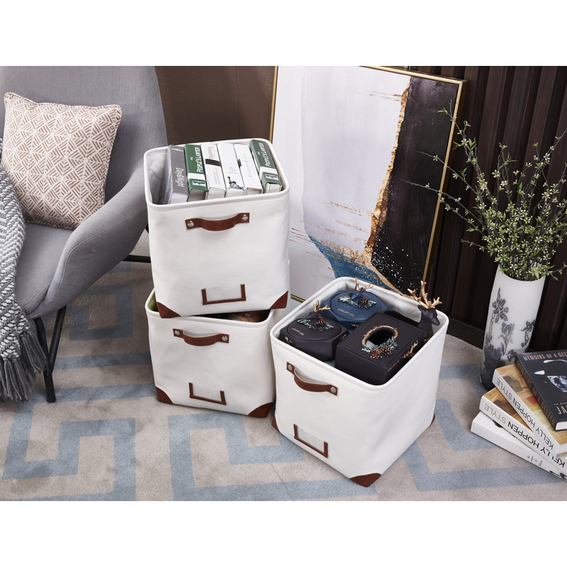 Ensemble de cubes robustes en tissu, H 13 po x l 13 po x P 13 po, 4