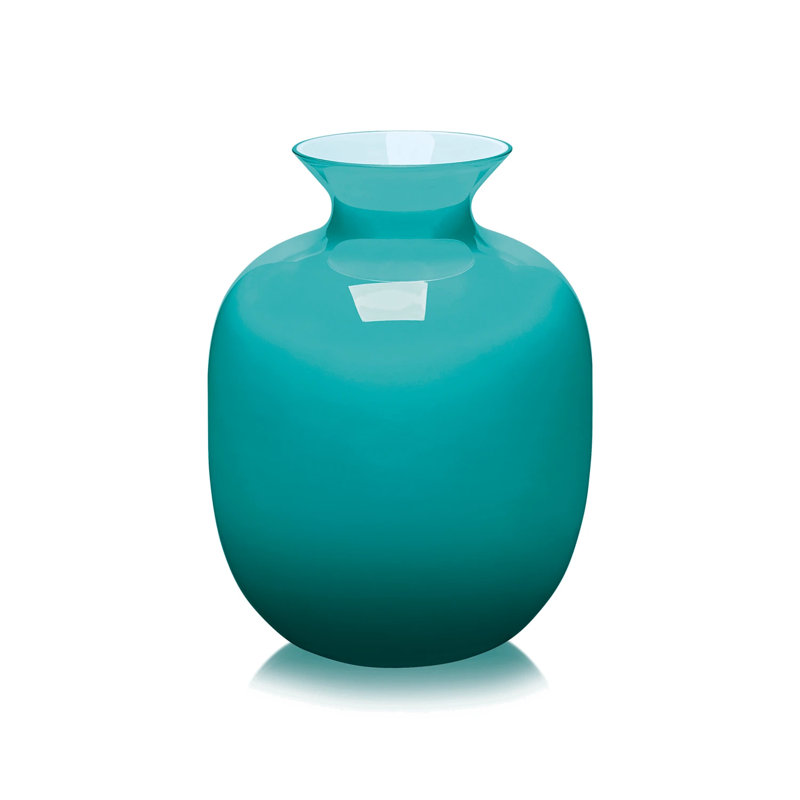 Rialto Vase, Tobacco, 7.3" H x 5.7" W x 5.7" D 