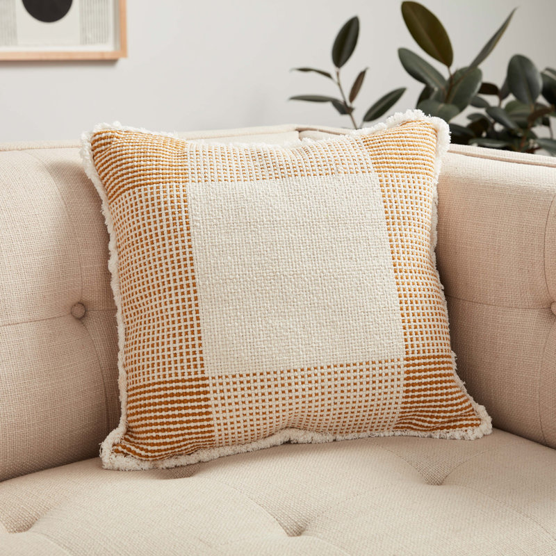  Housse de coussin décoratif, Naturel / Or
