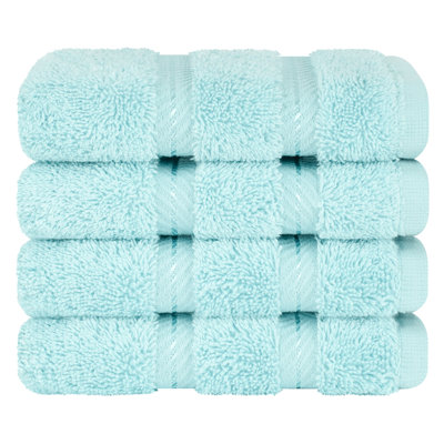 Darcelle 100% Cotton 4-Piece Turkish Washcloth Set