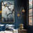 Christobal 2 - Light Dimmable Modern Black/Brass Wall Sconce