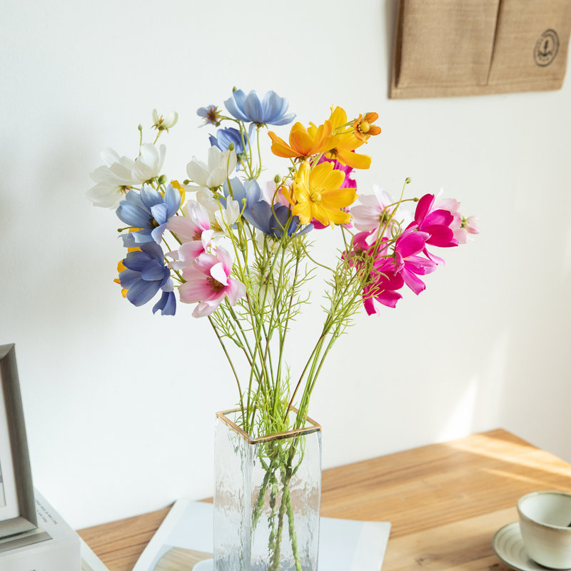 Arrangement floral soie de marguerite, Rose