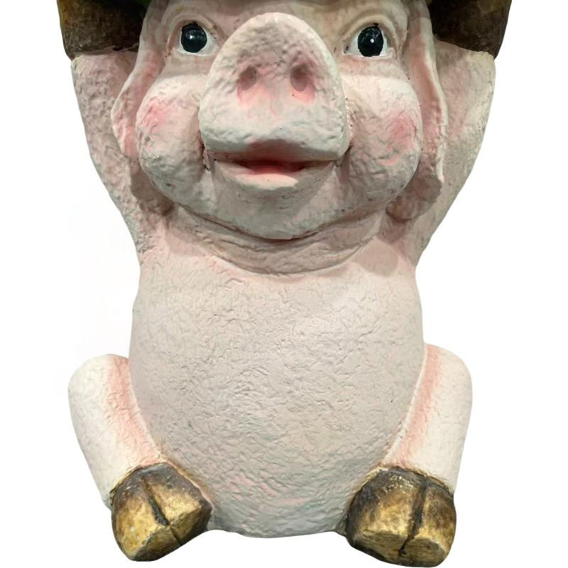 Cute Pig Side Table with Watermelon Top