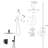Dual Shower Head - 10 Inch Ceiling Mount Square Shower System With Rough-In Valve-118534765