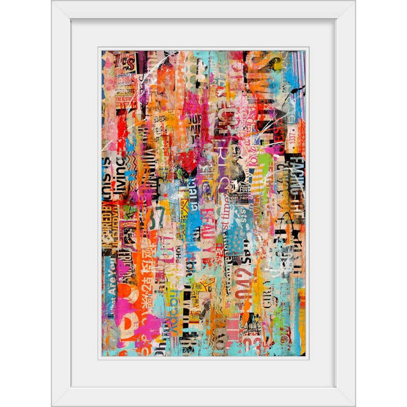 « Suzana Metromix XXVII » par Erin Ashley - impression d'art graphique, H 32 po x l 24 po, Impression encadrée, Blanc