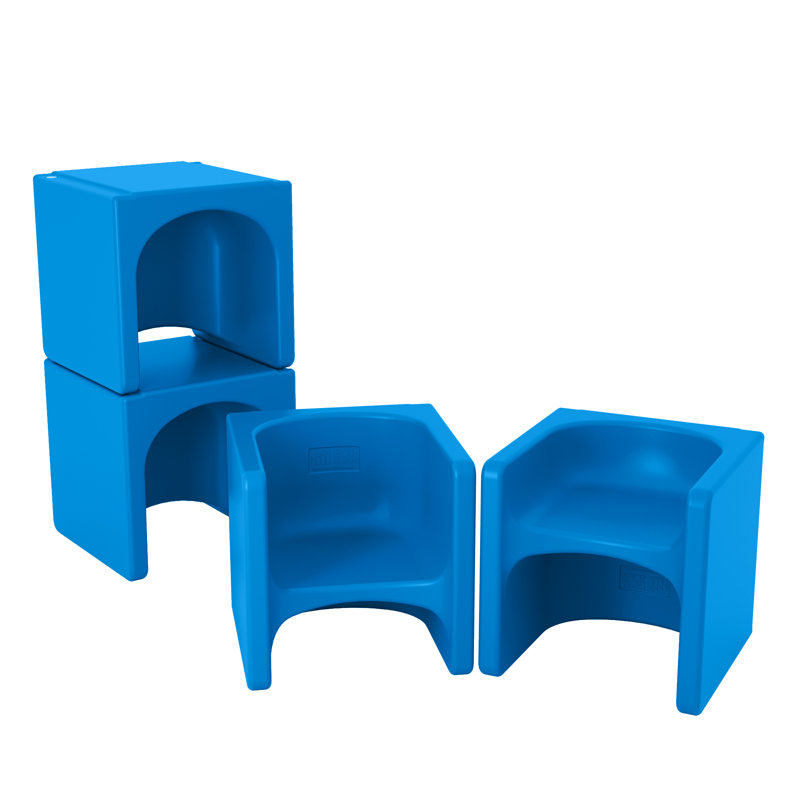 Chaise pour enfant ECR4Kids Tri-Me 3-en-1, mobilier pour enfants, Bleu, 1