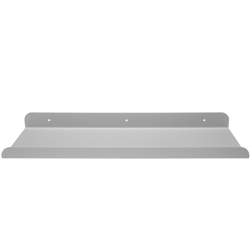 Ennice Metal Floating Shelf, Grey, 4cm H x 50cm W x 15cm D