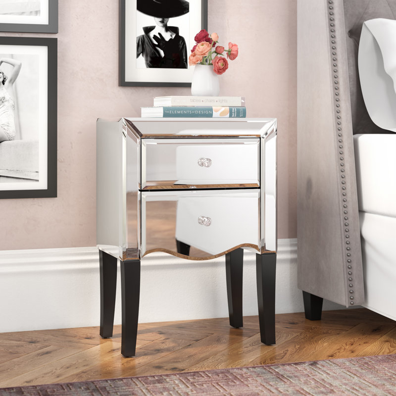 Elissa 2 Drawer Bedside Table