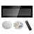 Multifunctional Ultra Thin Fireplace Insert With Remote And Multi Color Flame & Emberbed, Tempered Glass Electric Fireplace, Wall-Mounted Space Heater Fireplace-1480667119