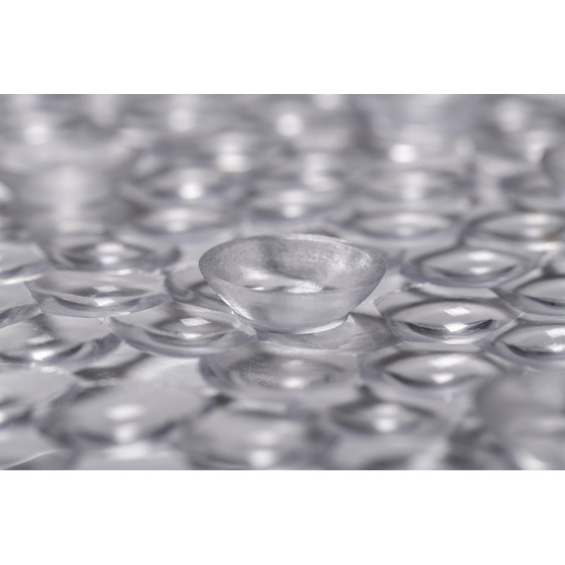 Small Bubbles Clear Non Slip Bath Mat with Secure Suction Cups 69 x 39cm