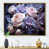 Toile avec cadre flottant or