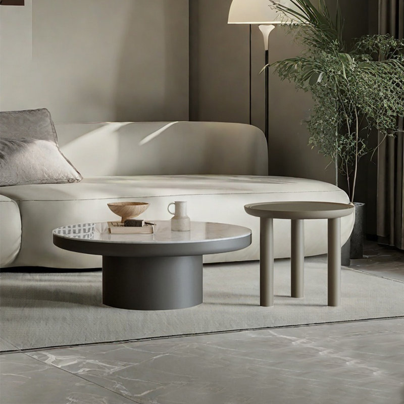 Modern simple round home coffee table