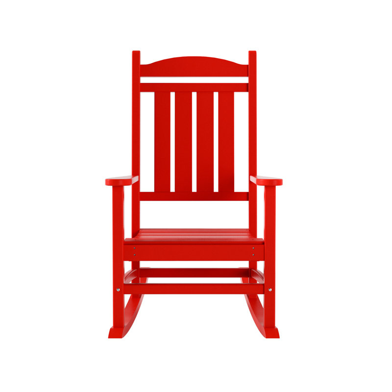 Chaise berçante en plastique Laguna, Rouge