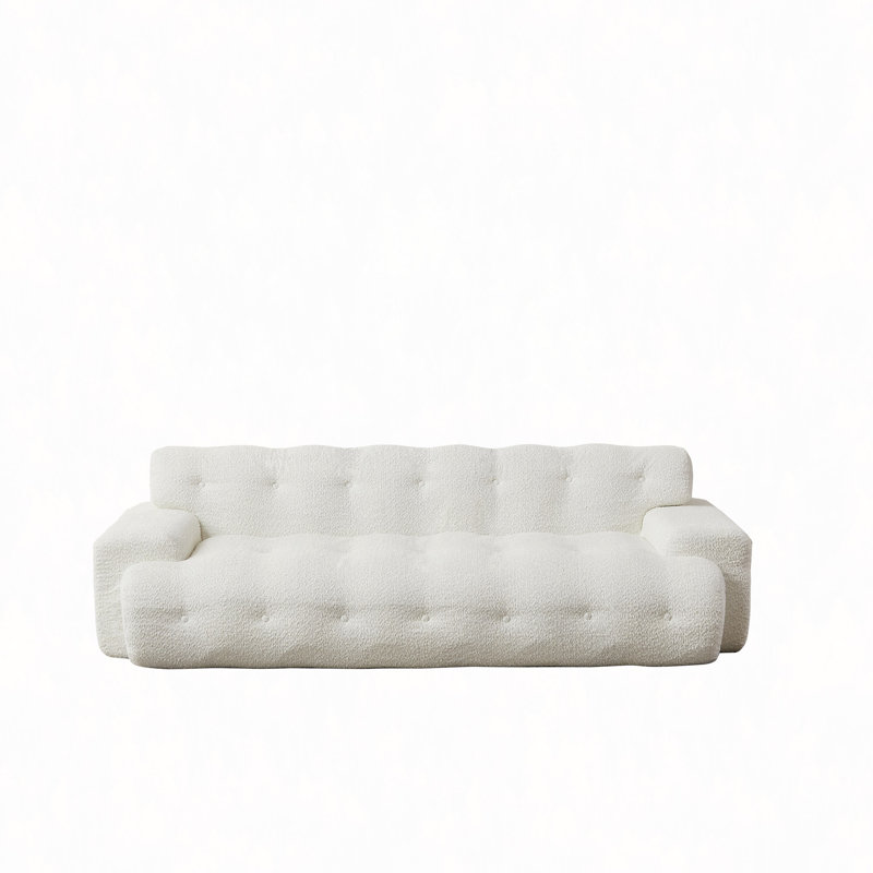 Canapé rembourré à accoudoirs carrés 87,4 po Cloud Series