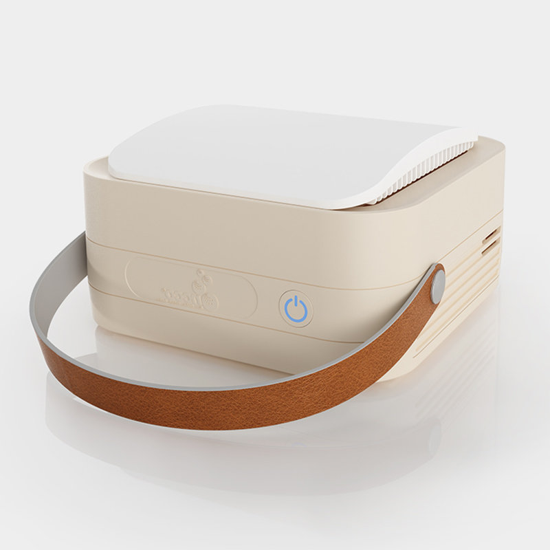 B-MOLA Personal Air Purifier with True HEPA Filter for 100 Cubic Feet, Beige
