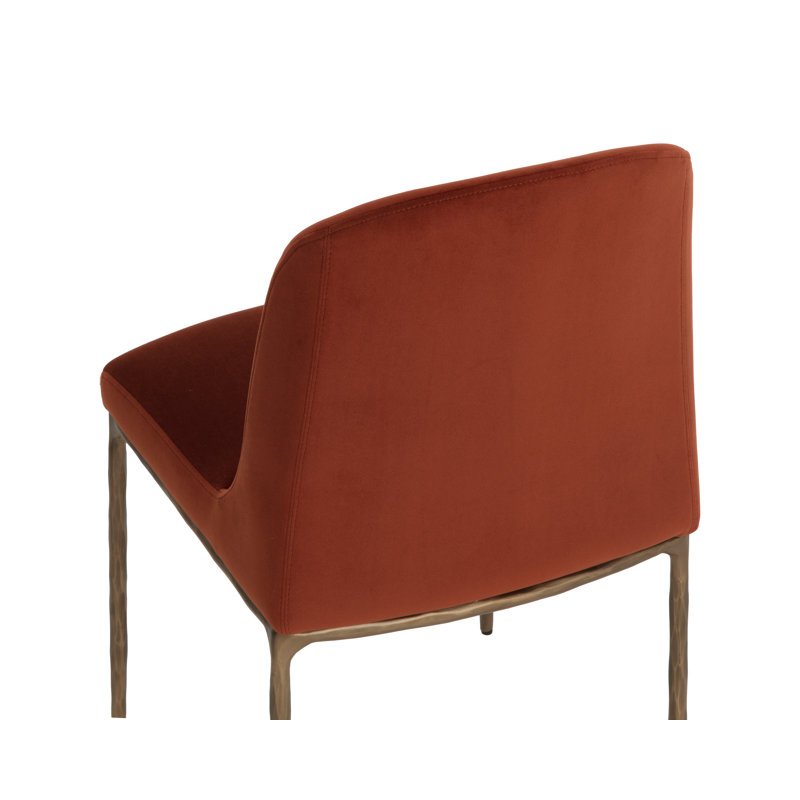 Nestor Upholstered Dining Chair, Meg Rust