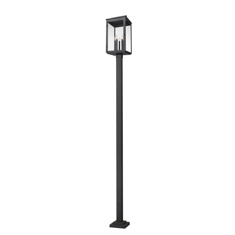 Stephan Sand Black 5 Light Outdoor Post Mounted Fixture