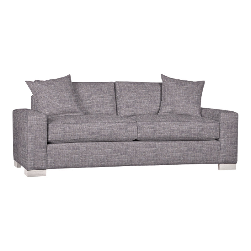 Canapé moyen Claremont, Chenille nomade ardoise Crypton®, Gris colombe