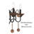 Etosha 5 - Light Steel Dimmable Empire Chandelier