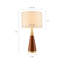 Lampe de table triangulaire