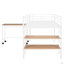 Lit mezzanine simple en métal avec bureau et tablettes (lit)-558922905