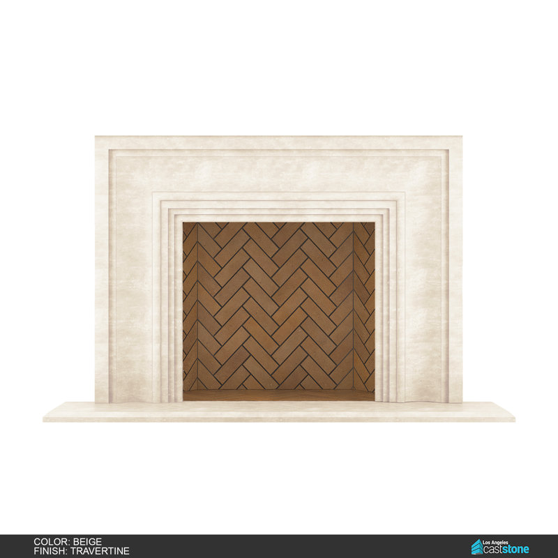 Verona Fireplace Surround, Travetine Beige