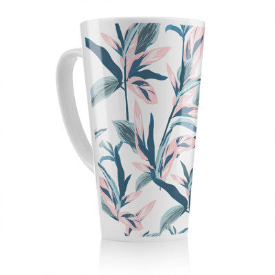 Winter Flowers Latte Mug