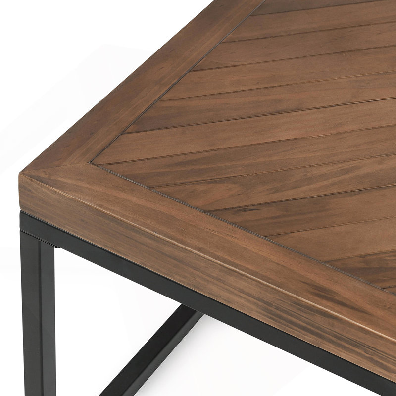 Table basse carrée 30 po Chantel Amande