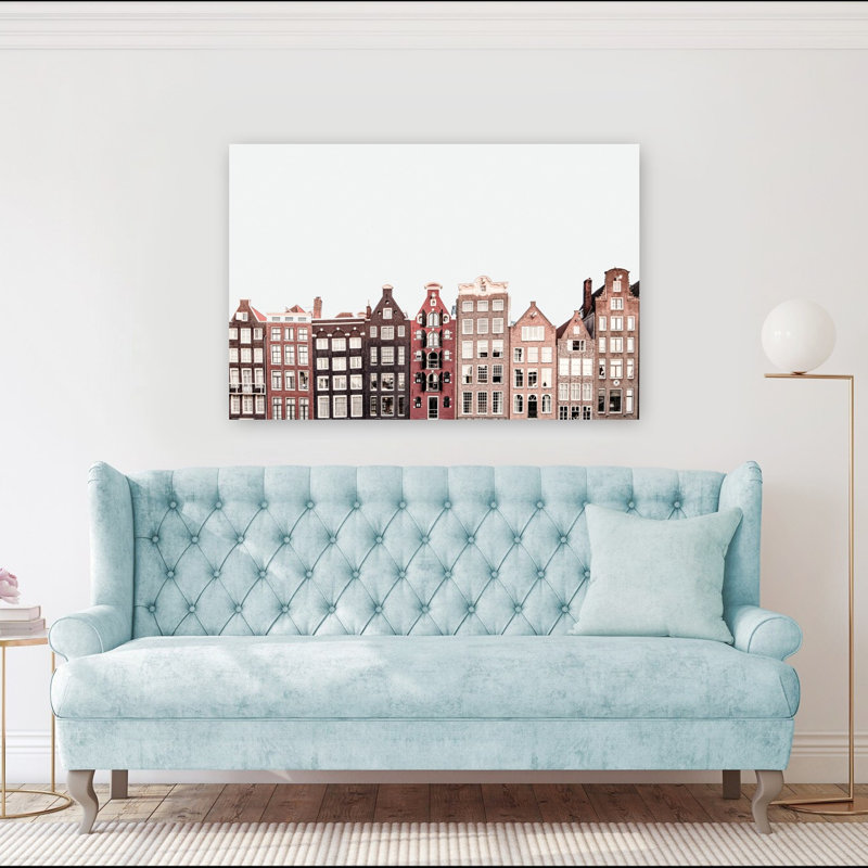 Amsterdam, art contemporain abstrait, impression d'art mural, 40" H x 60" W