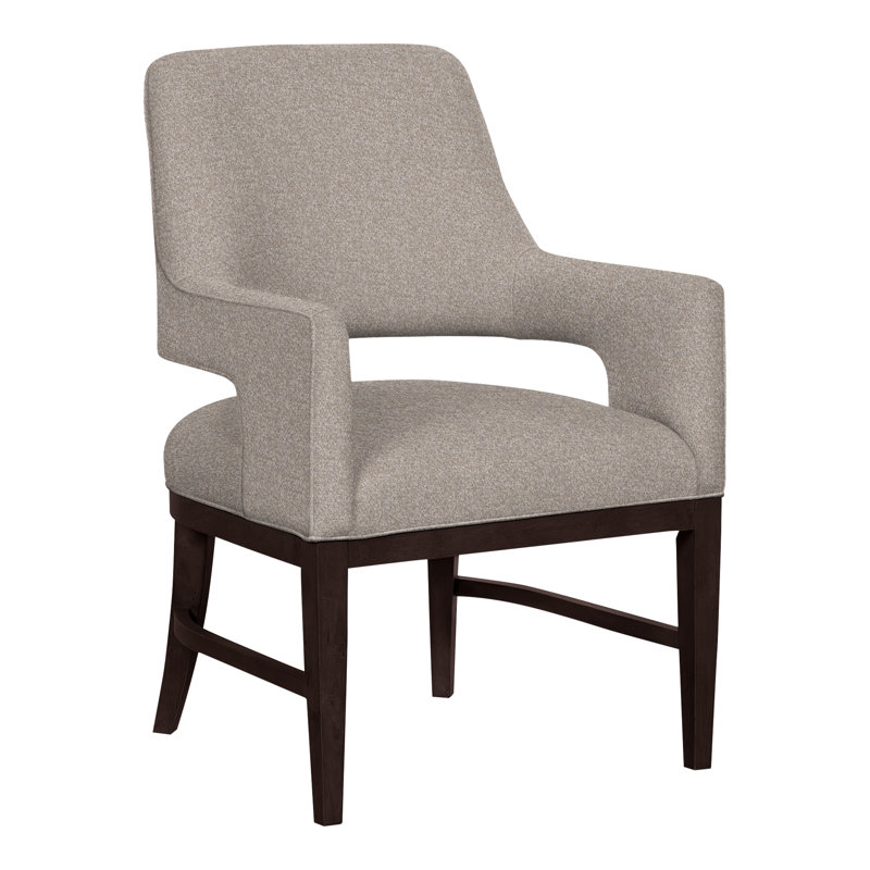 Josie Grande Upholstered Arm Chair, Perigold Soft Touch Tin, Espresso