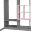 Lit mezzanine simple pour enfants avec garde-robe-1196780180
