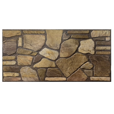 Panneaux muraux 19,7 po x 39,4 po (paquet de 5)