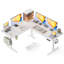 Bureau debout en L réversible de 75 po, réglable en hauteur avec porte-gobelet, poste de travail électrique en coin, bureau personnel assis-debout, jeu ergonomique, blanc-1946184694-1962841577