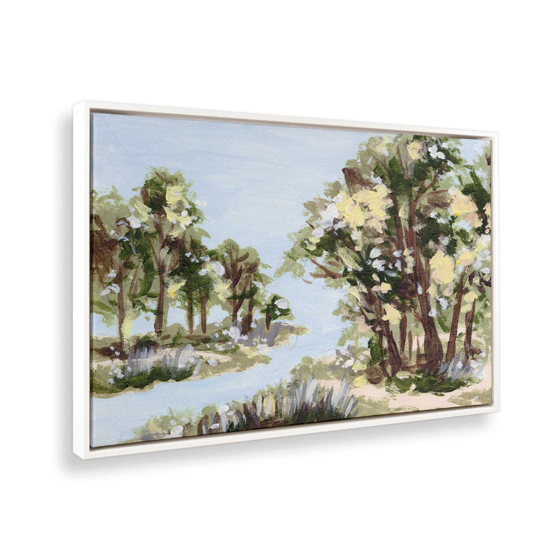 «Amber Canopy II» par Melissa Wang, reproduction d'art sur toile, H 12 po x l 16 po, Blanc