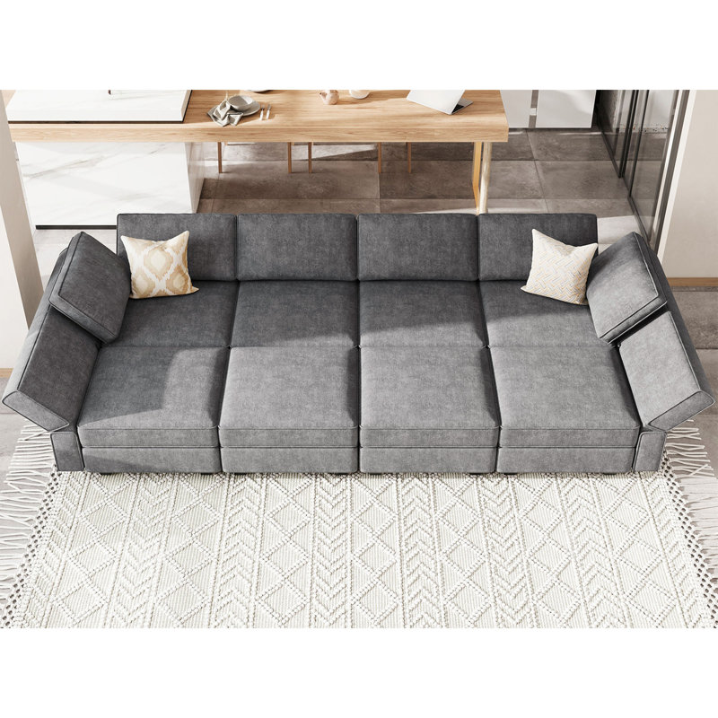 Kimbrel Modular Sectional Sofa Modular Sleeper Couch Convertible Sectional Sofa Bed Set Oversized Couch Reversible Chaise