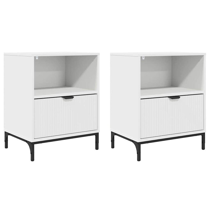 Bedside Table , White