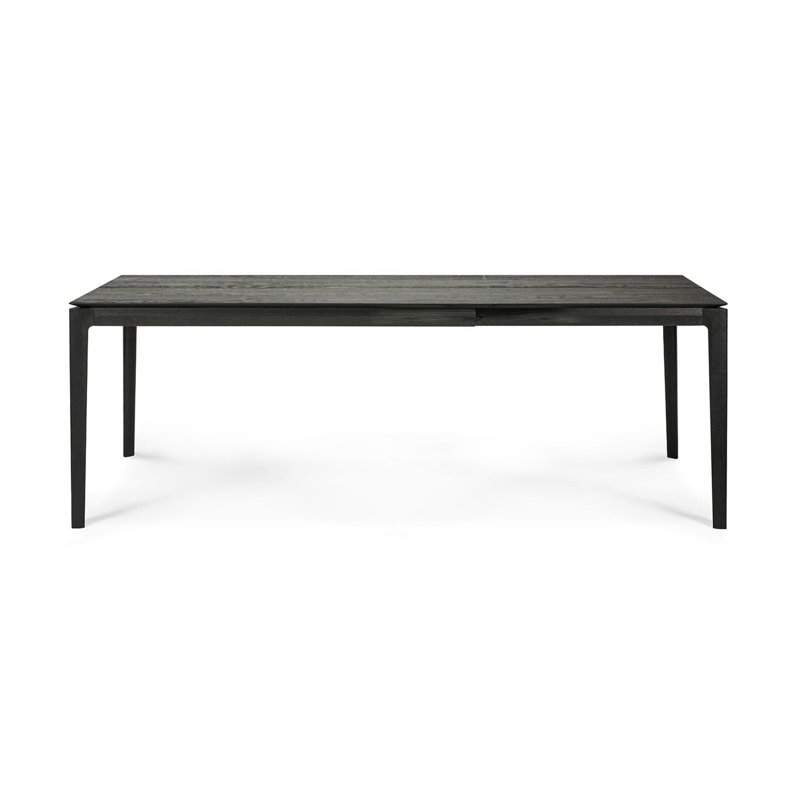Bok Solid Wood Dining Table, 30"H x 110.2"L x 39.5"W, Black
