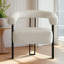 Fauteuil d'appoint rembourré moderne à 3 pieds Kristinn