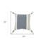 Coussin décoratif en coton 20 "avec blocs de couleur bleu et blanc