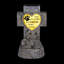 Marqueur de jardin à croix solaire Exhart, 6 x 5 x 9,5 po Exhart