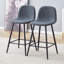Ensemble de tabourets de bar rembourrés en tissu-304715252