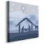 Nativité bleue II sur toile-1502594860