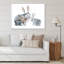 Mère lapin et bébé lapin - peinture sur toile-67389245-67389257