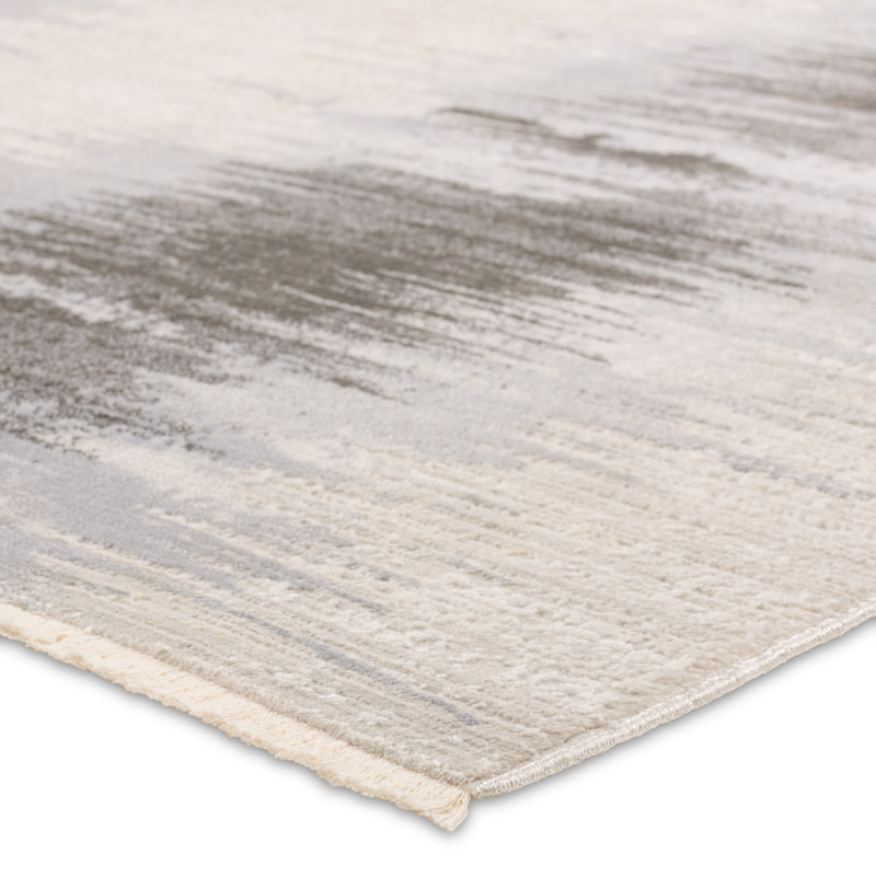 Tapis gris clair / taupe Vibe par Brayden Studio® Fidelmar, Rectangle 5 pi 3 po x 7 pi 6 po