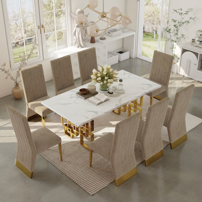 Lyalya Tufted Velvet Parsons Chair Dining Chair by Everly Quinn