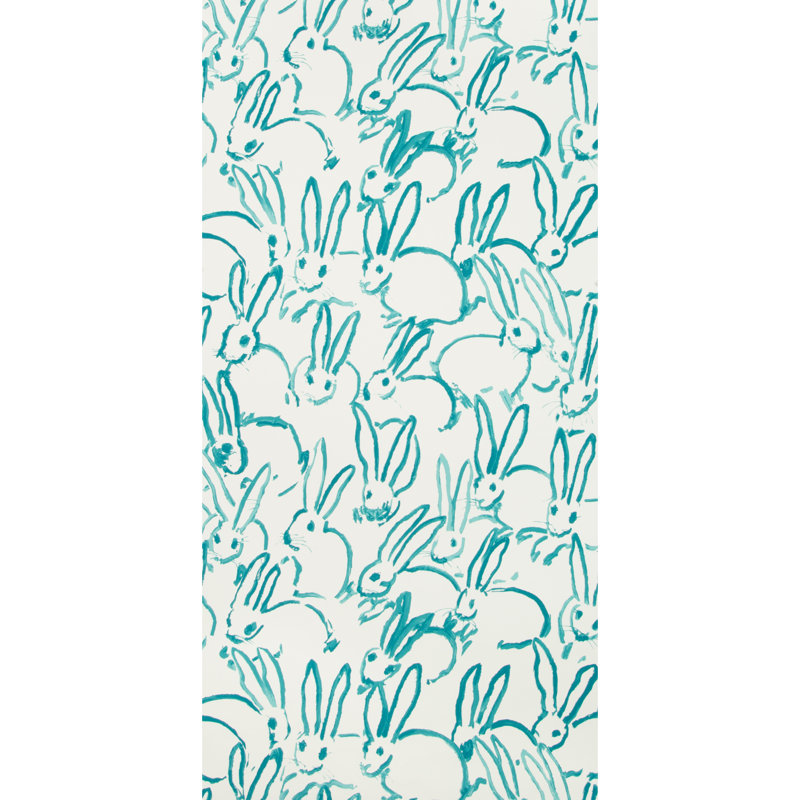 Hutch 10' L x 27" W Wallpaper Roll, Turquoise