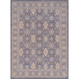 Ziegler 3000 Hand Knotted Wool Oriental Area Rug in Beige/Light Blue