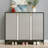 Black + Gray Aluminum Shoe Storage