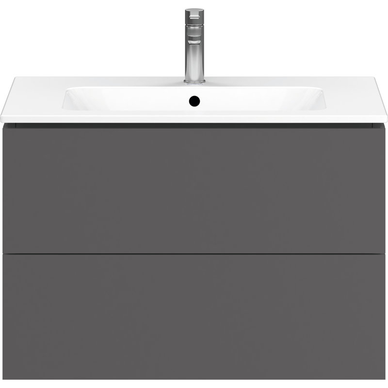 Duravit L Cube 32.25'' Wall Mounted Single Bathroom Vanity Base Only Natural Walnut, Natural Walnut